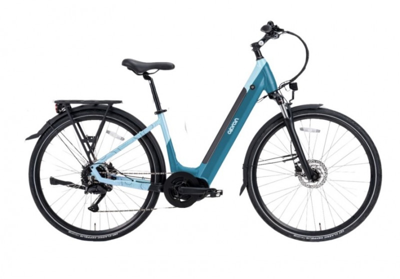 Městské elektrokolo OLPRAN Tilia 28 Low 2025 (tyrkysová modrá)